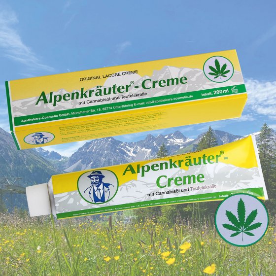 Crème met wietolie van alpenkruiden 200 ml 