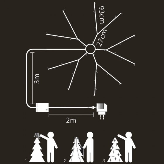 Zelfdecorerende led-kerstverlichting 