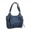 Handtasche, Blumenschmuck,Blau - 2